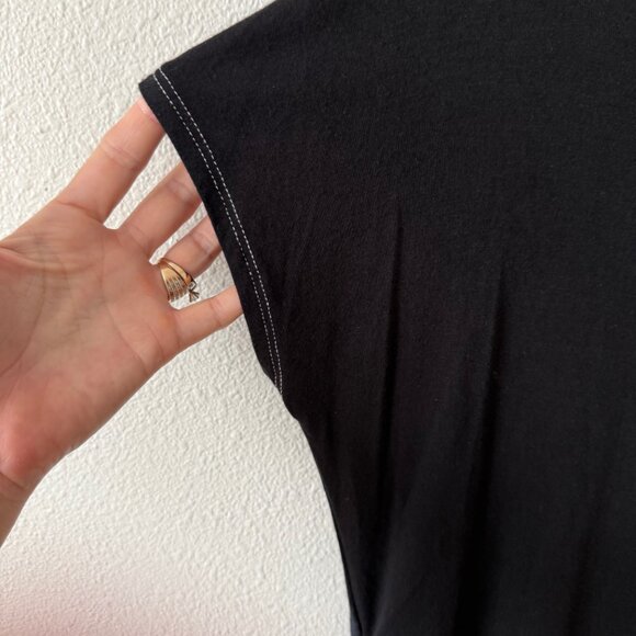 NWT Skinny Minnie Short Sleeve Embellished Mini Silver Studs Print Tee Size‎ M - Picture 4 of 6